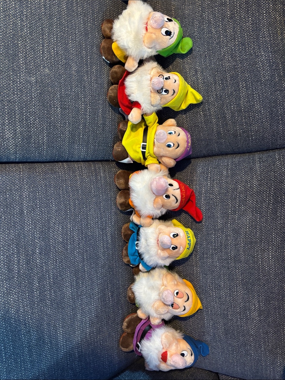 Disney Seven Dwarfs Plush Toy Set - Colorful Collectible Dolls